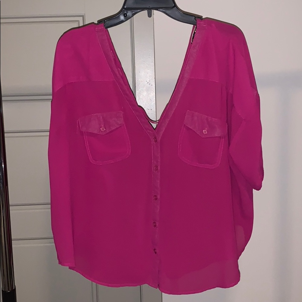 Purple Button Down Shirt